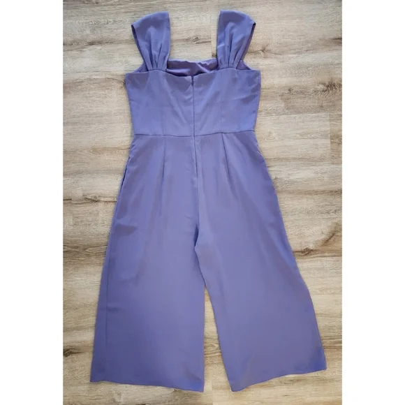 Gal Meets Glam Wisteria Purple Veronica Jumpsuit Women's Size 14 - Picture 5 of 7